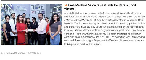 Time Machine Salon  Academy raises fund
